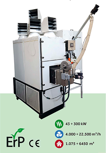 generador de aire caliente a pellet